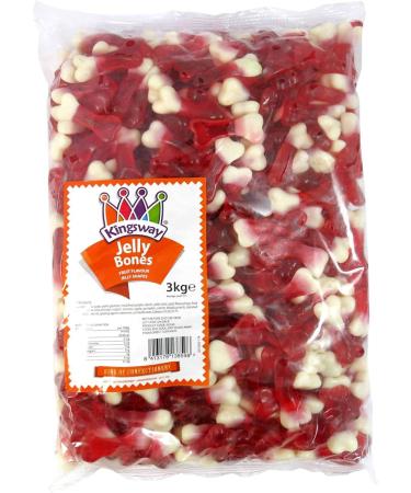 Kingsway Jelly Bones 3KG Fruit Flavoured Jelly Shapes - Buy Online on GoSupps.com