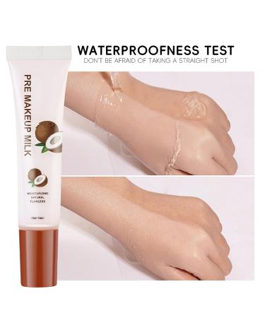 Pre Makeup Milk Hydrating Face Primer For Smoothing Skin Makeup Primer For Flawless Long-Lasting Moisturizing Oil Control Poreless Coconut Face Primer Hide Pores & Cover The Fine Lines DR-Coconut Pre Makeup Milk-15ml - Buy Online on GoSupps.com