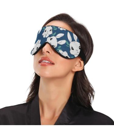 Haskirky Light Blocking Eye Mask for Travel, Yoga, Meditation - Adjustable for Men and Women - Deep Sleep Comfort - Fashionable Rabbit Pattern - Buy Online on GoSupps.com