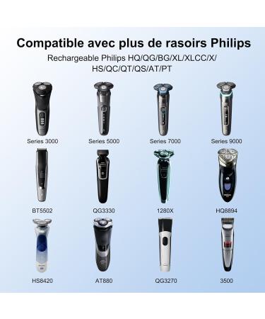Charger for Philips HQ8505 Razor | Compatible with Series 9000 7000 3000 1000 QP6510 QP6520 HQ8160 HQ9100 HQ6070 | 15V Charging Cable Adapter - Buy Online on GoSupps.com