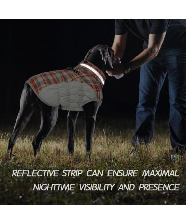 Buy Kuoser Warm Dog Jacket - Reflective Windproof Winter Coat for Small & Large Dogs - Stylish Red XXXL/3XL - Buy Online on GoSupps.com