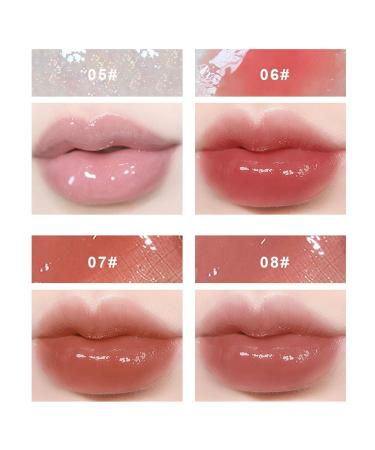 Shiny Lip Gloss & Lip Oil Set - 4 PCS Juicy Hydrating Gloss for Dry Lips | Non-Sticky Gift Kit for Women - Buy Online on GoSupps.com