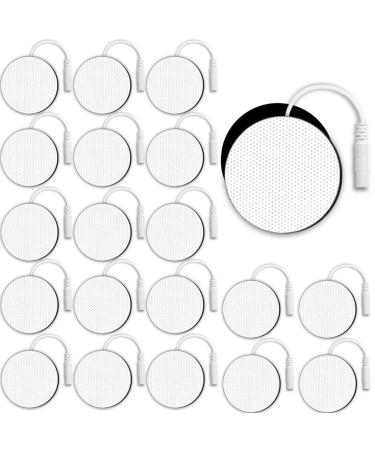 TENS Unit Replacement Pads Tens Unit Pads TENS Pads SM Electrodes Pads 1.4'' 20 Pack Round Reusable Electrodes Compatible With AUVON TENS TENS 7000 HealthmateForever TENS EMS Muscle Stimulator Machine - Buy Online on GoSupps.com