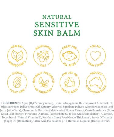 MooGoo Sensitive Skin Balm 120g - Soothes Dry & Itchy Skin - Buy Online on GoSupps.com