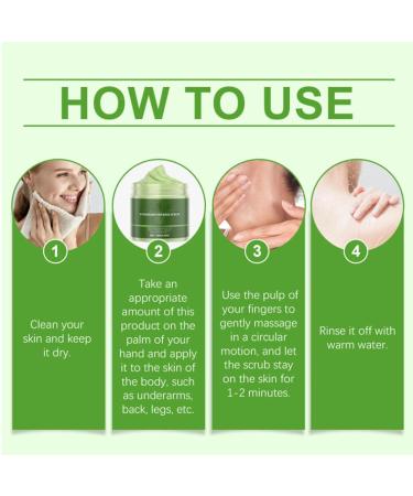 Peppermint Underarm Scrub Deeply Cleanses Exfoliates Moisturizes And Eliminates Odor Leaving Skin Smooth and Firm Suitable for Legs Knees Feet Hands And the Whole Body 3.53 Oz - Buy Online on GoSupps.com