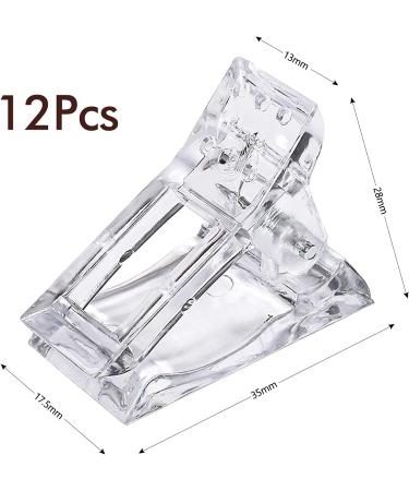 Winfred 12-Piece Nail Tips Clips - Polygel Manicure Tools for Perfect Nail Extensions | International Shipping Available - Buy Online on GoSupps.com