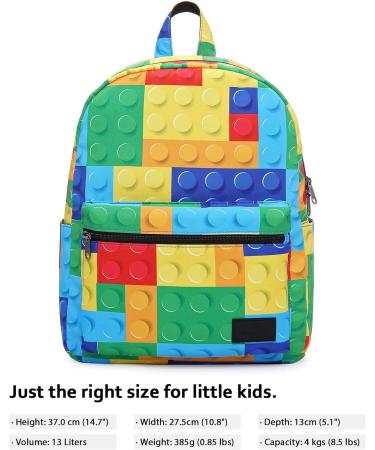 HotStyle TRENDYMAX Colorful Building Blocks Backpack - Two Sizes for School Girls, Boys & Preschool Kids - Buy Online on GoSupps.com