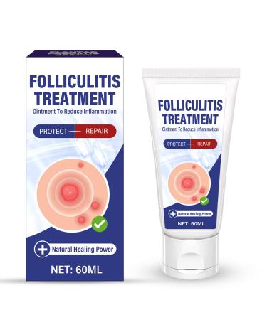 AKQBPN Folliculitis Treatment Cream Comfort for Itching & Redness Natural Non-Irritating Scalp Face and Body 2Oz