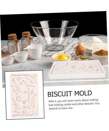 HOMSFOU DIY Mould Bird Fondant Molds Animal Fondant Silicone Flower Cake Making Resin Candy Making Silicone Fondant Molds Christmas Decor Cookie Baking Mold Silica Gel Biscuit Plate 3D 18.6x12cm Light Grey - Buy Online on GoSupps.com