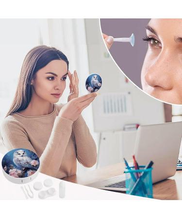 Owl Contact Lens Travel Kit | Cute Portable Contact Box with Mirror for Daily Outdoor Use - Shop Now - Buy Online on GoSupps.com