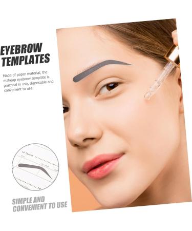 Mipcase 6 Pcs Ladies Suits Makeup Tools Eyebrow Sticker for Makeup Eyebrow Stickers Template Miss Disposable - Buy Online on GoSupps.com