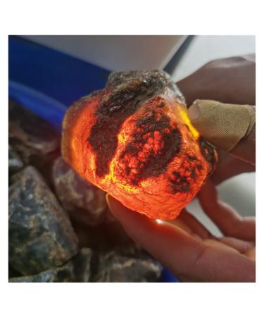 50-500g Natural Amber raw Stone Crystal Rough Rock specimens Home Decor ZJGIDTEM (Size : About 200g)