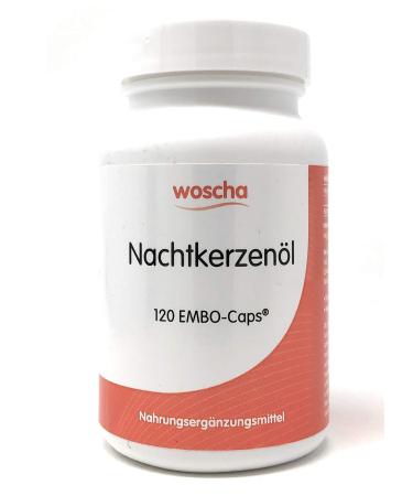 woscha evening primrose oil 120 Embo-Caps (74g)(vegan)