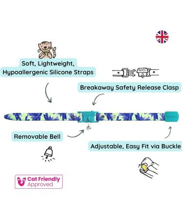 Buy Award-Winning Hypoallergenic Kittyrama Botanical Collars for Cats & Kittens | Soft Comfortable Veterinarian Approved & Quick Release Breakaway - Buy Online on GoSupps.com