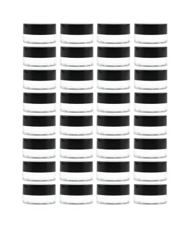 7-Milliliter Glass Lip Balm Jars (24-Pack).25-Ounce Thick-Walled Containers (7ml Clear with Black Metal Lids) - Buy Online on GoSupps.com