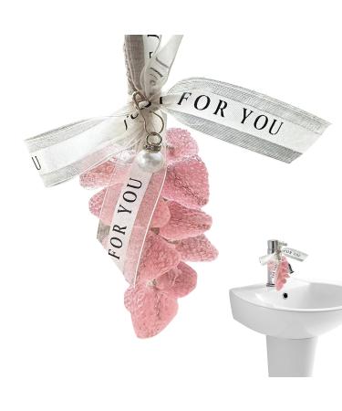 Savon Visage en Forme de Fraise Savon Corde pour Peau Sensible | Nettoyant claircissant Hydratant pour Soins du Corps Bain