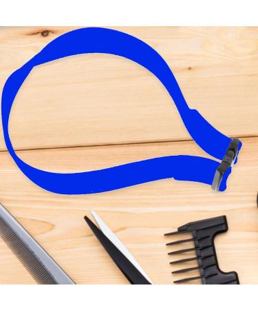 Paodduk Adjustable Neck Hair Guide Hairline Trimming and Shaping Tool | Adjustable Curved Silicone Haircut Bands for Hair Salons and Home Blue - Buy Online on GoSupps.com