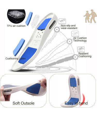 Orthopedic Arch Support Walking Shoes for Elderly Women - Light Gray, Men 7.5/Women 9 - Buy Online on GoSupps.com