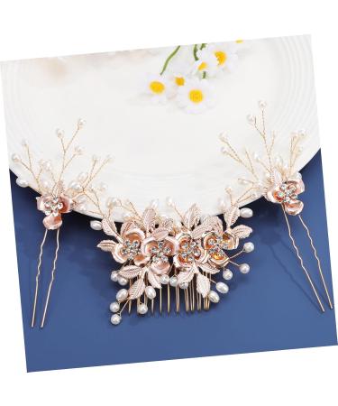 Beavorty 1 Set Leaf Pearl Hairpin Hair Accessories for Women Wedding Hairpin Fork Hairstyles Rhinestones Hair Comb Hair Combs for Women Decorative Hair Comb Clip Hairpins Accessory Metal - Buy Online on GoSupps.com