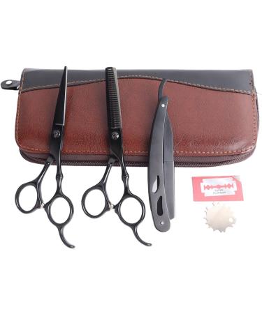 Hair Cutting Shears Set Professional Multifunctional Stainless Steel Hairdressing Scissor for Home Salon 5.5 Inch - Buy Online on GoSupps.com