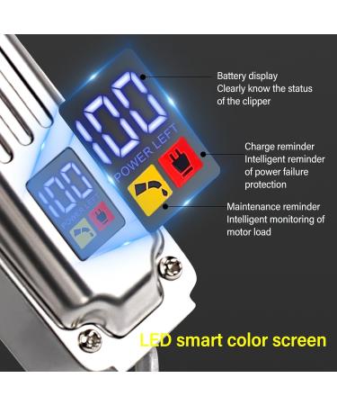 Rechargeable Hair Clipper & Electronic Trimmer - LED Display USB Charging Ideal for Home Grooming - Buy Online on GoSupps.com