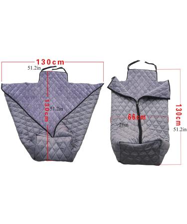 Plush Wheelchair Warm Blanket Cozy Cover Winter Windproof with Zipper and Villus Cushions Universal Legs/Feet for Wheelchairs Senior Black - Buy Online on GoSupps.com