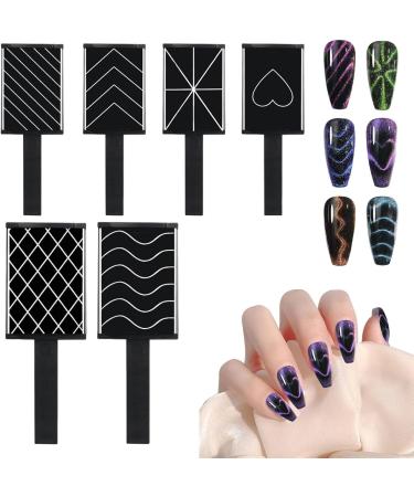 Manicure Tool | Manicure Nail Tool Set | Portable Cat Eye Gel Nail Polish Magnet Wand for Beginners Girls Women Manicurists - Buy Online on GoSupps.com