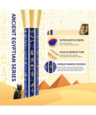 Docolor Bastet Cat Makeup Brush Set - 19Pcs Premium Synthetic Kabuki Brushes for Foundation, Blending, and Eyeshadow - Ancient Egyptian Series - Buy Online on GoSupps.com