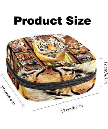 3D Tiger Menstrual Pad with Zipper - Sanitary Napkin & Menstrual Cup Holder for Teens & Women | International Shipping - Buy Online on GoSupps.com