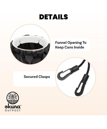 Okuna Outpost Pontoon Boat Trash Bag - Fishing Mesh Bag (Black, 9.8 x 27.5 in) - Buy Online on GoSupps.com
