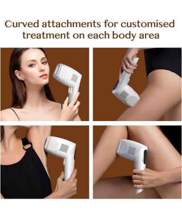 IPL Hair Removal Device | Infinite Light Impulses & 2 Attachments for Body Face Bikini & Armpits | Shop Internationally - Buy Online on GoSupps.com