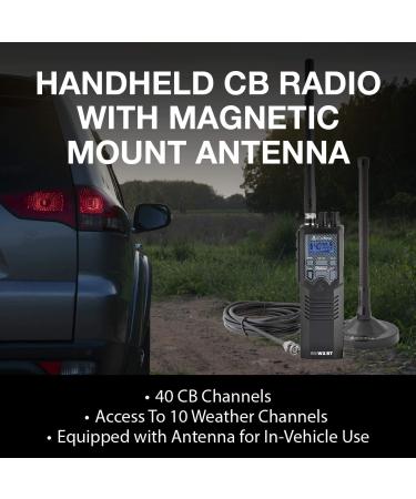 Cobra HHRT50 Road Trip CB Radio - 2-Way Handheld Emergency Radio with Magnet Mount Antenna for Travel Essentials - Buy Online on GoSupps.com