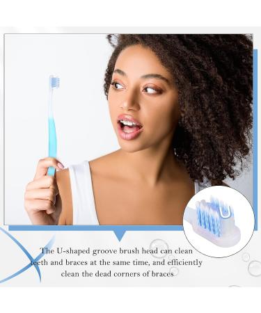 Honeydak Orthodontic V-Shaped Toothbrush with 40 Interdental Brushes - Yellow Small (46 Piece Set) - Buy Online on GoSupps.com