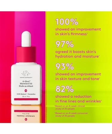 Drunk Elephant A-Gloei Virgin Marula Oil with Retinol - Youthful Skin Anti-Wrinkle Treatment (30 mL/1 Fl Oz) - Buy Online on GoSupps.com