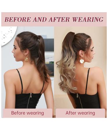 YUECI Clip-In Ponytail Extensions | Real & Synthetic Hair 45.72 cm #11 Perfect Braid Hair Extensions for Effortless Style - Buy Online on GoSupps.com
