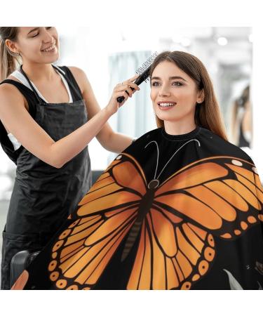 Butterfly Moon Flower Boho Mandala Barber Cape - Water Stain Resistant & Anti-Static Hair Cutting Salon Apron (56.7''x66.9 - Buy Online on GoSupps.com