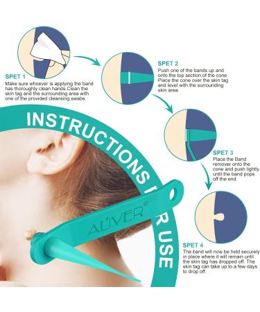Skin Tag Remover 2 in 1 Kit for Medium/Large Skin Tags - Painless Mole Wart Treatment Tool for Face and Body - Buy Online on GoSupps.com