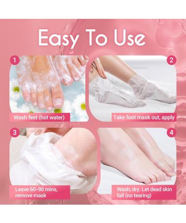 2 Paires Masque Pied Peeling Hornhaut Entfernung Fuß Peeling Maske Hydratantes Pieds Nourrissant pour les Pieds Soin R parateur pour Hommes et Femmes (strawberry + papaya) - Buy Online on GoSupps.com