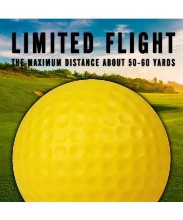 CHAMPKEY Practice Foam Golf Balls 16 Pack - Limited Flight Yellow Training Balls for Indoor & Outdoor Use - Buy Online on GoSupps.com