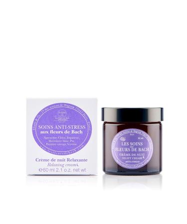 Les Fleurs De Bach Anti-Stress Night Cream 60ml - Best Soothing Night Skincare for Relaxation & Sleep - International Shipping Available - Buy Online on GoSupps.com