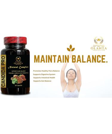 Generic Candida Supplement - Candida PRO - Flora Balance Control All Natural Gut Cleanse Probiotic Complex Oregano and Caprylic Acid Anti Overgrowth Supplements for Women & Men - 1 Bottle - Buy Online on GoSupps.com