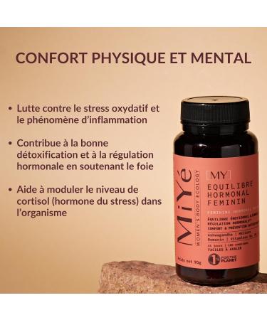 Menopause Hormone Balance spm | Ashwagandha KSM-66 Melissa Rosemary Vitamins B6 B9 & D | 180 vegan capsules 45 days | MiY  - Buy Online on GoSupps.com