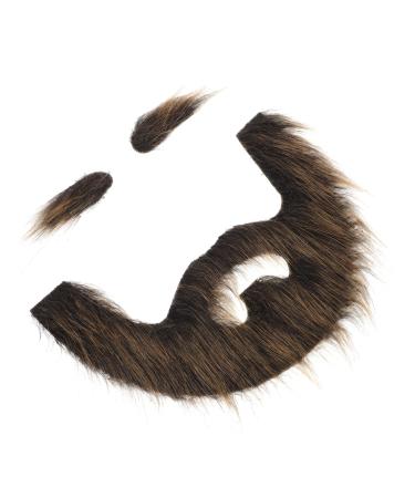 NULYLU 1 Set Beard Dress up Realistic Mustache Full Beard Mustache Beards for Costumes Beard Prop Plush