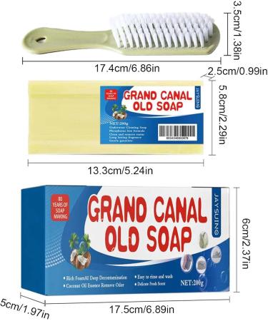 Clothing Cleaning Soap Bar Safe and Gentle Stain Laundry Bar | Safe and Gentle Skin Care Handwash Soap 200g+ Brush - Buy Online on GoSupps.com