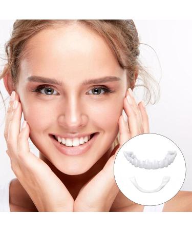 Toulifly Dental Prosthesis Veneer Teeth on Top and Bottom 3 Pairs of False Artificial Temporary Teeth Cosmetic Teeth Prosthetics Fake Teeth Teeth for Plugin Veneer Snapon Teeth White - Buy Online on GoSupps.com