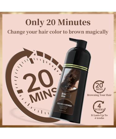 MOHOPE Reddish Browning Shampoo 14.1 Fl Oz (400ml) | 100% Grey Coverage 3 In 1 Hair Dye | Semi Permanent Lasts 30 Days | Natural, Ammonia-Free Formula | 20-Minute Application - Buy Online on GoSupps.com