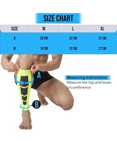 360 RELIEF Compression Calf Sleeves for Fitness & Sports | Shin Splints, Muscle Cramps, Running, Hiking | X-Large Green | 1 Pair + Mesh Laundry Bag - Buy Online on GoSupps.com