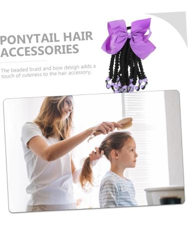 MAGICLULU Ponytail Beads and Dreadlocks Ponytail Wig Braided Wig Color Hair Extensions for Hair Accessories for Braids Synthetic Ponytail Extension Miss Decorate Chemical Fiber Lengthen - Buy Online on GoSupps.com