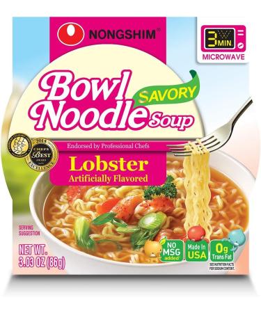 NongShim New Lobster Flavor Instant Noodle Bowl (Pack of 12) - Buy Online on GoSupps.com