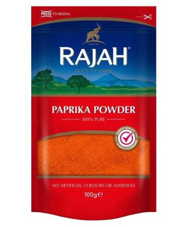 Rajah Spices Paprika Powder | Paprika | Ground Paprika | (100g) 100 g (Pack of 1)